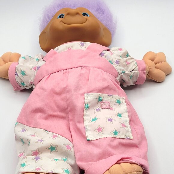 Treasure Troll Doll 12" Jewel Belly Button Soft Body Ace Pink Playsuit Purple - Picture 8 of 9
